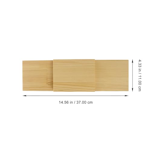 Plato de sushi rectangular de madera FOMIYES 36x10.5 cm miniatura 7