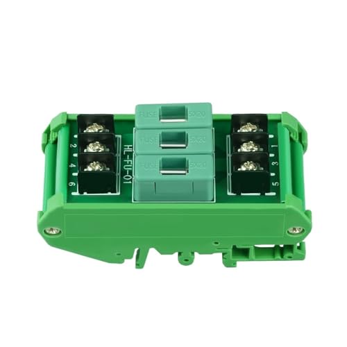 Portafusibles múltiple de 3 canales para cartuchos de 5x20 mm y montaje en riel DIN