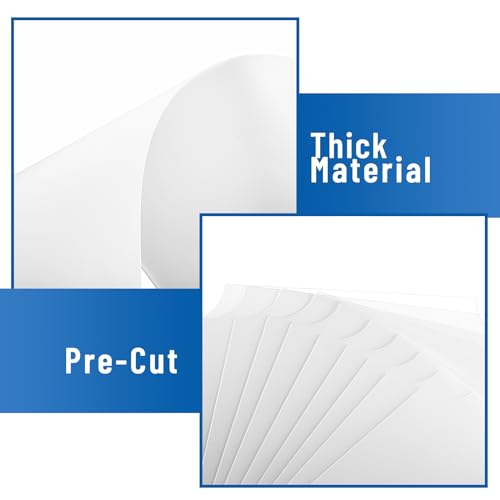 Frienda Set of 10 Wire Shelf Liner 11.8 x 16.6 Inch Heavy Duty Shelf Liners Packed Flat for Wire Shelving, Waterproof Non Adhesive Plastic Mat for Metal Rack Kitchen Shelves, Shoe Rack