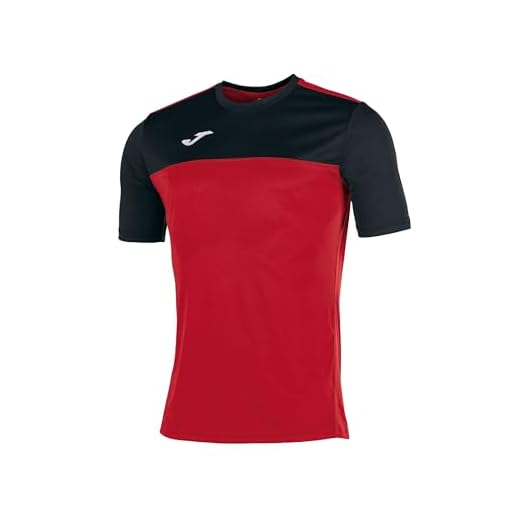 Joma Winner Camisetas Equip. M/C, Hombre, Rojo Negro, L