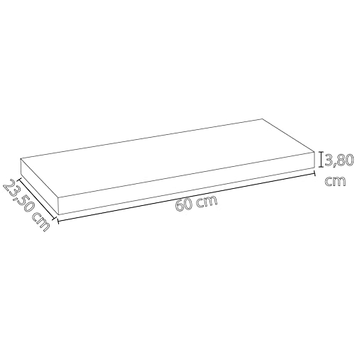 BAKAJI Mensola da Parete, Scaffale a Muro in MDF