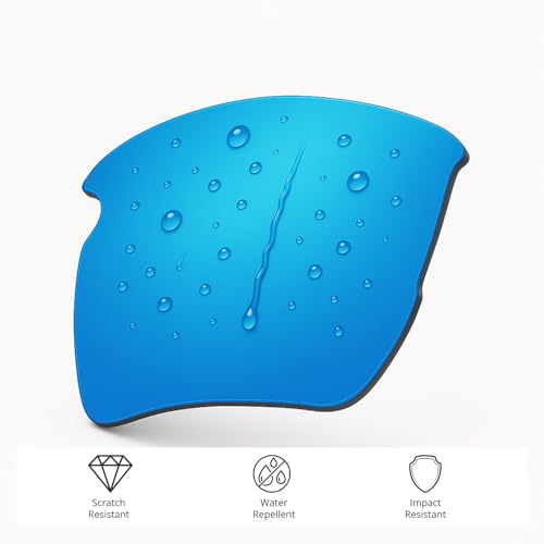 Image of Dynamix Polarized Replacement Lenses for Oakley Half Jacket 2.0 XL | Easy To Install | Fit Perfectly | Ice Blue