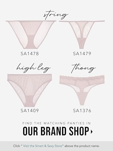 Image of Smart & Sexy Women's Sheer Mesh Demi Underwire Bra