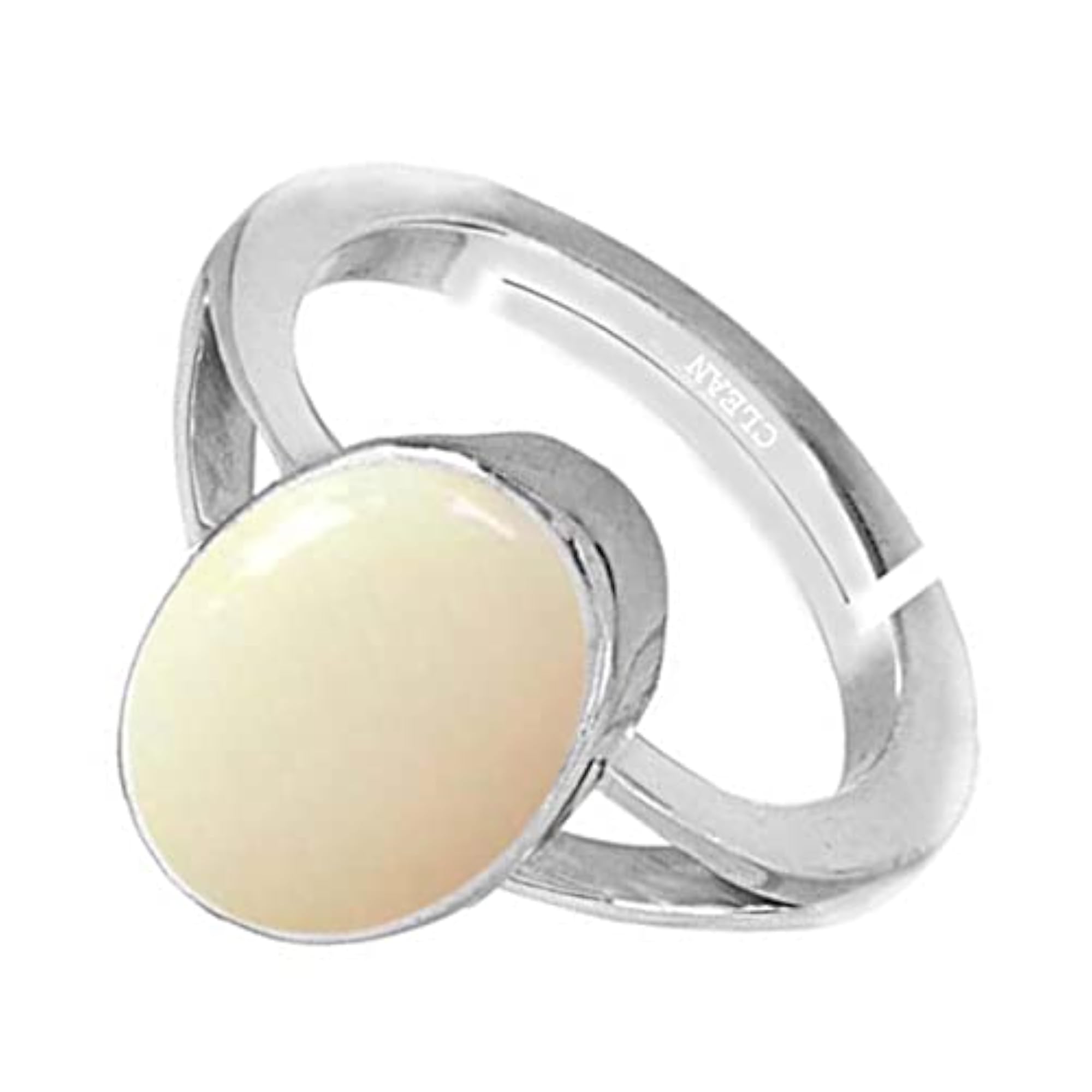 Astrological Certified Opal Gemstone 7.25 Ratti Silver Adjustable Ring