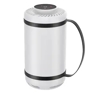 Uzon Car HEPA Air Purifiers for Home, Pets Portable Air Purifiers for Bedroom Small, Quiet Mini Air Filter for room Desk Office Toilet Camping (white)