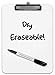 Dry Erase Clipboard (30pc Set) with White Board Markers | Small White Board Dry Erase Clipboards for Classroom, to Do List White Board Small Clip Boards - Class Pack, 30 Dry Erase Markers Included!