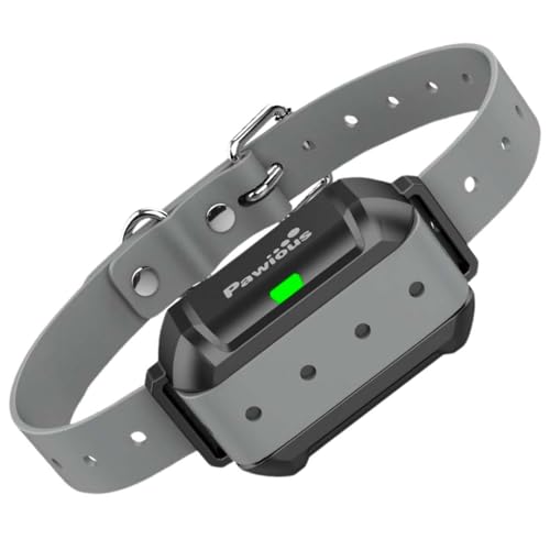 Pawious Receiver for Wireless Dog Fences - Medium to Large Dogs, Adjustable Neck Size 6-23in, Rechargeable, Waterproof, Indoor & Outdoor