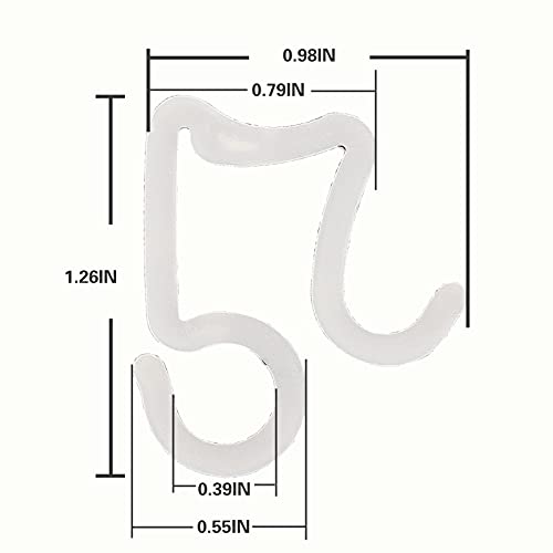 Phedrew 120Pcs Christmas Light Clips Outdoor Hang Gutter Hooks Outdoor Seasonal Lighting Hooks Plastic Xmas Light Clips For Christmas Decoration String Lights #TOP6