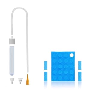 Baby Nasal Aspirator with 24 Filters, Mouth Suction Nasal Congestion Relief for Toddlers, Baby Nose Booger Sucker with 2 Silicone Tips, A Fast and Safe Nose Cleaner as Baby Shower Gift