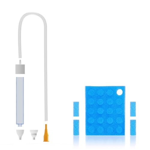Molucky Baby Nasal Aspirator with 24 Filters, Mouth Suction Nasal Congestion Relief for Toddlers, Baby Nose Booger Sucker with 2 Silicone Tips, A Fast and Safe Nose Cleaner as Baby Shower Gift