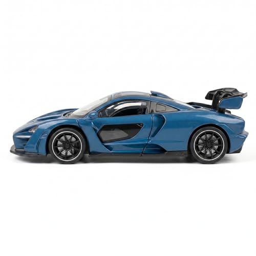 Image of McLaren Senna 1:32 Scale Die-Cast Car Model - Dihedral Doors Engine Bay Opens Pull-Back Alloy Metal Ultimate Series Hypercar Toy for Kids & Collectors