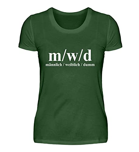 T-shirt haut de gamme pour femme coupe confortable vert XXL imprimé m/w/d