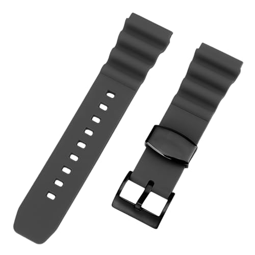 Bracelet silicone confortable 22mm pour Seiko 5 Diver style Abalone