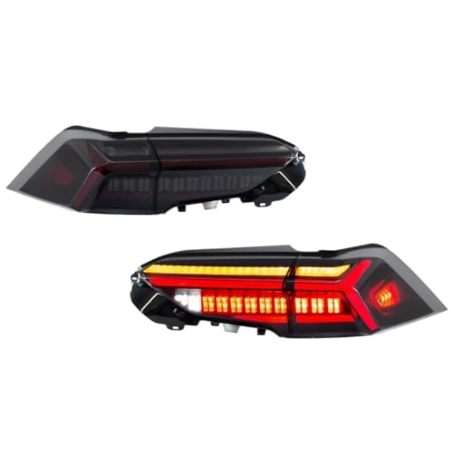 CEWSUIO Piloto trasero coche Compatible Con Toyota Para RAV4 2019-2023 Arranque Para Arriba Animación Secuencial Intermitente Luces Traseras Conjunto Luces Traseras