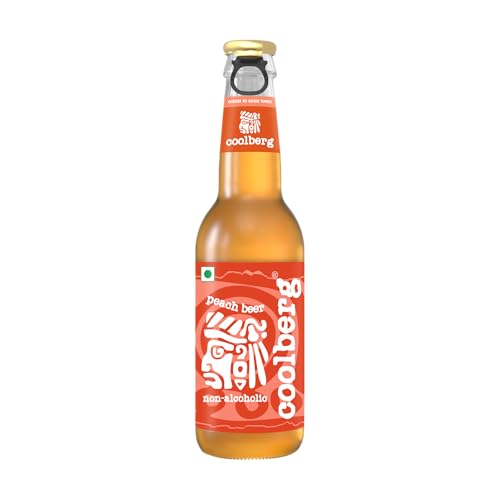 Image of Coolberg Peach Non Alcoholic Beer 330ml Glass Bottle - Pack of 6 (330ml x 6)