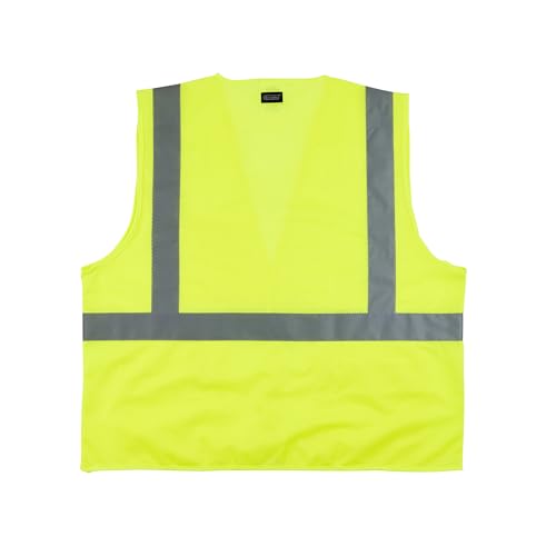 Image of Restaurantware Reflective Safety Vest 20 Count 29.213 x 30.315 Inches High Visibility Multi-Pocket Zipper Front Safety Vest
