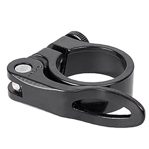 Bike Seat Clamp 31.8mm Aluminium Legering Fiets Postclip Quick Release Seatpost Voor Road Mountain Bike Black