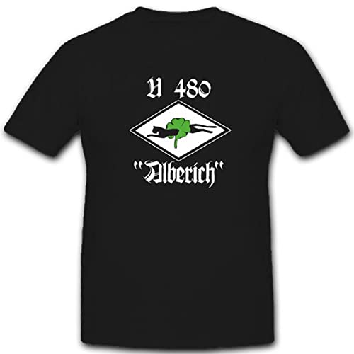 T-shirt Type VII C sous-marin U 480 noir M au design exclusif et finitions de qualité supérieure