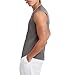 Champion Men's Athletic Muscle T-Shirt, Standard Fit, Moisture Wicking, Anti Odor, Available in Regular and Big & Tall, Stone Gray, 4X-Large