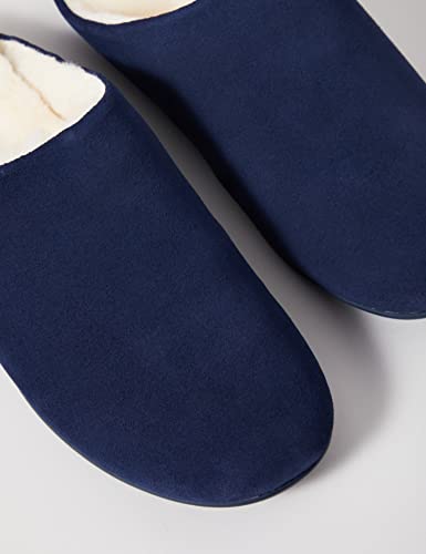 Fitflop Women's Chrissie Shearling Slipper Mule Clog, Midnight Navy, 10 M Us #TOP7