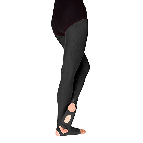 Image of TotalSTRETCH Mesh Back Seam ProCut Tights BLACK / Adult - M