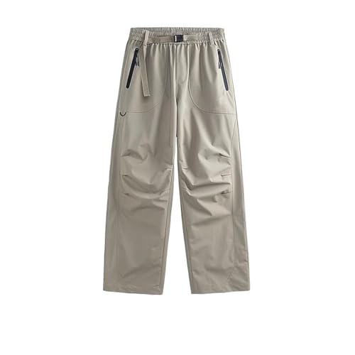Pantalon cargo homme décontracté en toile légère multipoches souple