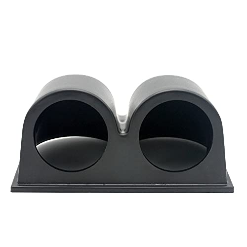 ANCLLO Universelles Armaturenbrett-Pod für Zusatzinstrumente mit zwei Stärken 52 mm – passend für jede Marke / Modell – ABS-Kunststoff – Befestigung am Fahrzeug-Armaturenbrett