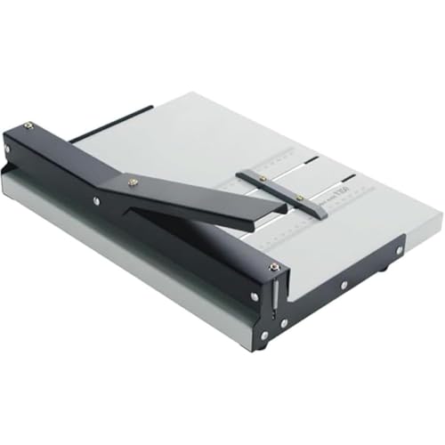 Farigrut手動紙折り目付けスコアリングマシン 折りたたみ製本機 - A3/A4 サイズ用紙対応・最大 351mm 折り幅対応 印刷所・オフィス・学校での文書製本・用紙折り作業に最適な手動式紙折り機