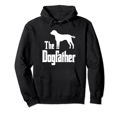 The Dogfather - funny dog gift, funny Black Mouth Cur Pullover Hoodie, S