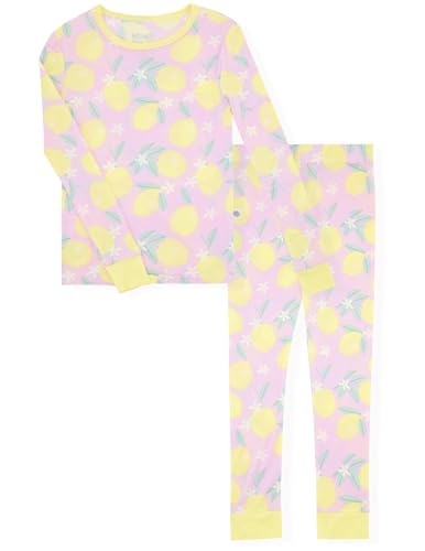 Sleep On It Girls Pajama Sets Soft Breathable Viscose Bamboo Toddlers Girls Pajamas with Fun Prints Sizes for Kids Sleepwear3