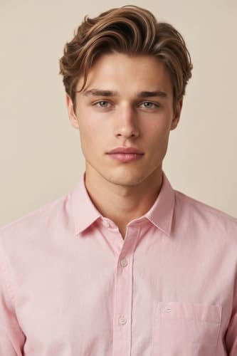Image of Peter England Men's Classic Slim Fit Full Sleeve Oxford Shirt | 100% Cotton