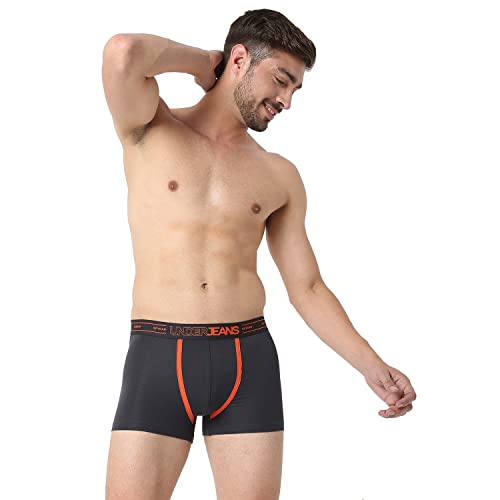 Image of Underjeans Men's Cotton Regular Fit Solid Trunk