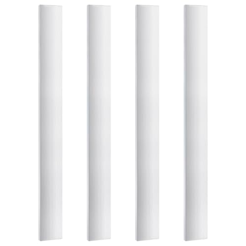 PH PandaHall Barra plana de aluminio cuadrada de 6 mm de grosor, 2,5 cm de ancho, barra de aluminio 6061, 25 cm de largo, placa plana de aluminio para manualidades, mecanizado, corte, soldadura, 4