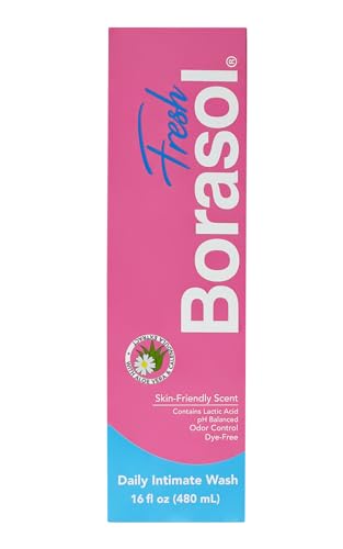 Borasol Fresh 16 oz Hydrating and Soothing Gel for Intimate Health with Aloe Vera Feminine Care Odor Control pH Balance for Women Ideal for Sensitive Skin Perfect as Feminine Wash.