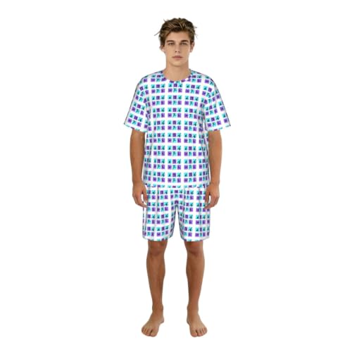 Pyjama short homme vêtement de nuit quotidien pour des nuits fraîches et douces