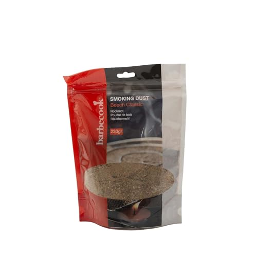 Barbecook poudre de fumage de hêtre pour fumage à froid, entièrement naturels, bois le plus utilisé pour une saveur de barbecue authentique, 230g