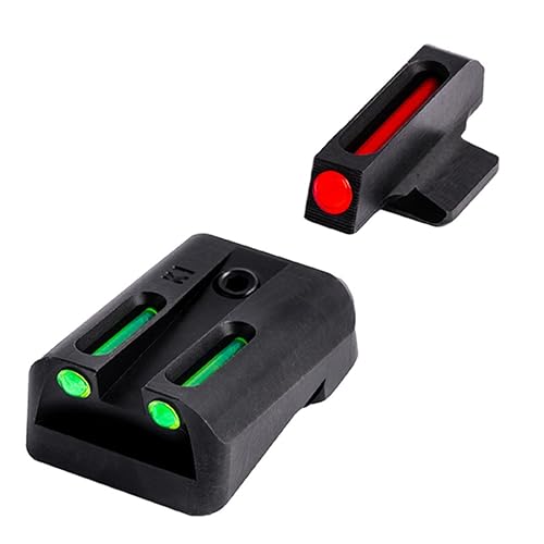 TRUGLO Brite-Site Fiber Optic Red, Rear Green Kimber Handgun Sights (TG131K)