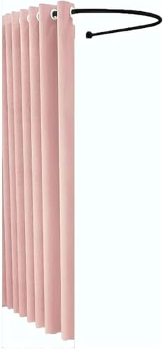 SIAMZYWV Mobile Fitting Room Metal U-Shaped Track Changing Room 80x85cm,95x100cm Temporary Locker Room Clothing Store Fitting Room