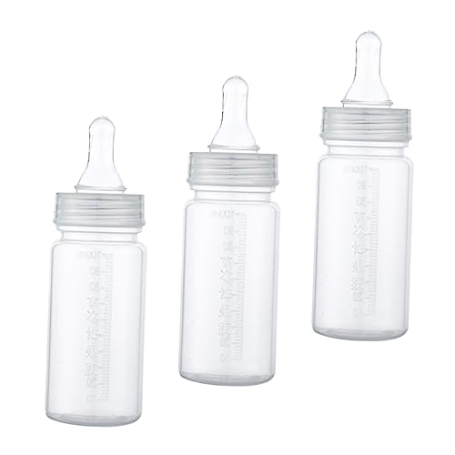 TENDYCOCO 3個使い捨て新生児用哺乳瓶 透明プ 簡単計量 軽量ポータブル おでかけ便利 乳児に で衛生的