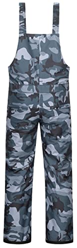 Image of CREATMO US Boy's Snow Bibs Kids Ski Pants Waterproof Insulated Winter Overalls