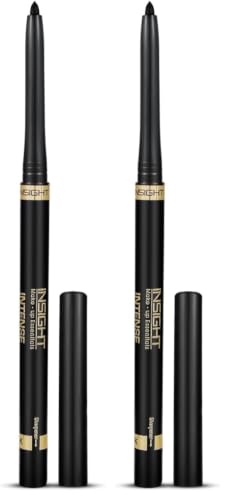 Image of INSIGHT Intense Kohl Kajal (Black) 20g - Creamy Texture, Single Stroke Application, Quick-Drying & Waterproof for All-Day Comfortable Wear (Pack of 2)
