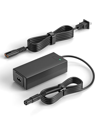 VHBW 63V Charger Compatible with Segway Ninebot Charger 4 Prong Compatible with Segway Ninebot S/S-MAX/Mini lite/Mini PRO/Go Kart Kit, Gokart PRO Scooters