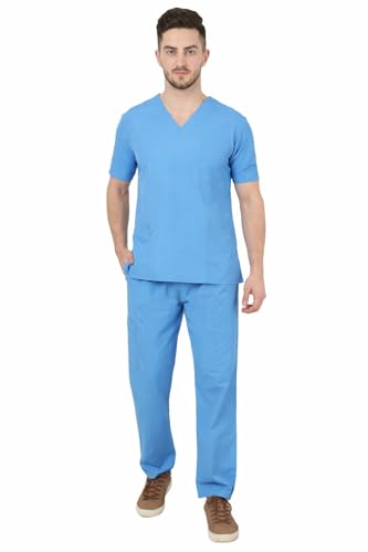 Image of Cambia Scrub Suits for Doctors Men /OT Dress Unisex (L, Sky Blue)