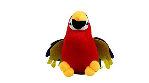 DI DEALS INDIA Parrot Stuffed Soft Toy (Small, Red)
