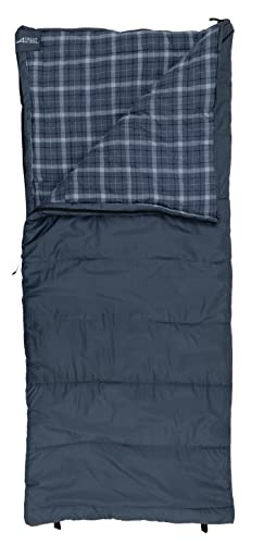 Bolsa de dormir Cedar Ridge Cobalt Springs 25 grados – Bolsa de dormir rectangular para camping con forro de franela, aislamiento PolyLoft, construcción de dos capas y bolsa de compresión miniatura 4