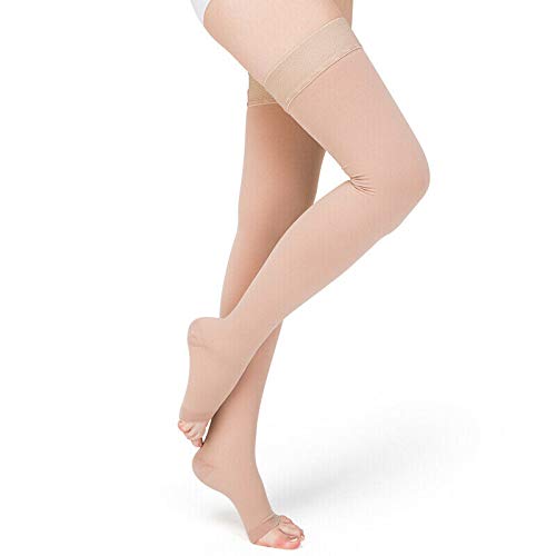 Varicose Veins Pain Relief Compression Socks for Running, Sports, Fitness, Medical for both Men and Women (Beige, XX-Large)-image-39