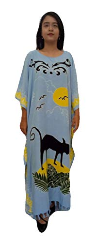 Vestido kaftan azul talla 36 de mujer para lucir con elegancia