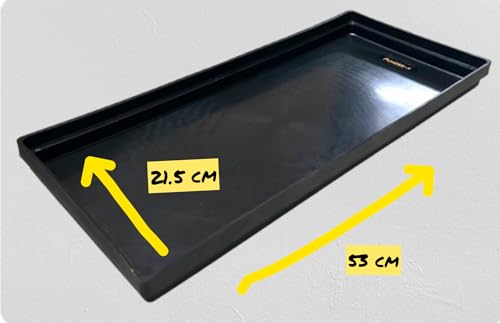 Image of Pioneer-x Drip Tray for Tall Tubular Battery (Superstrong), 53 x 22 cm, Black, Protective Container Base