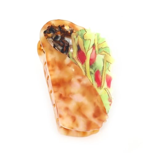 Personalized Acetate Taco Novelty Hair Claw Clip 1 Piece