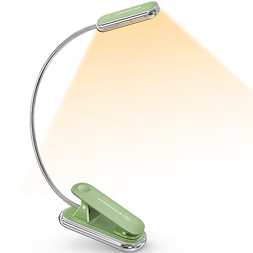 Glocusent Posh Premium Book Light for Reading in Bed with Timer, 16-LED Rechargeable Reading Light Runs 160hrs, 1800K Eyecaring Clip on Book Light, 3 Colors & 5 Brightness Levels, Perfect for Readers Glocusent Posh Premium Book Light for Reading in Bed with Timer, 16-LED Rechargeable Reading Light Runs 160hrs, 1800K Eyecaring Clip on Book Light, 3 Colors & 5 Brightness Levels, Perfect for Readers